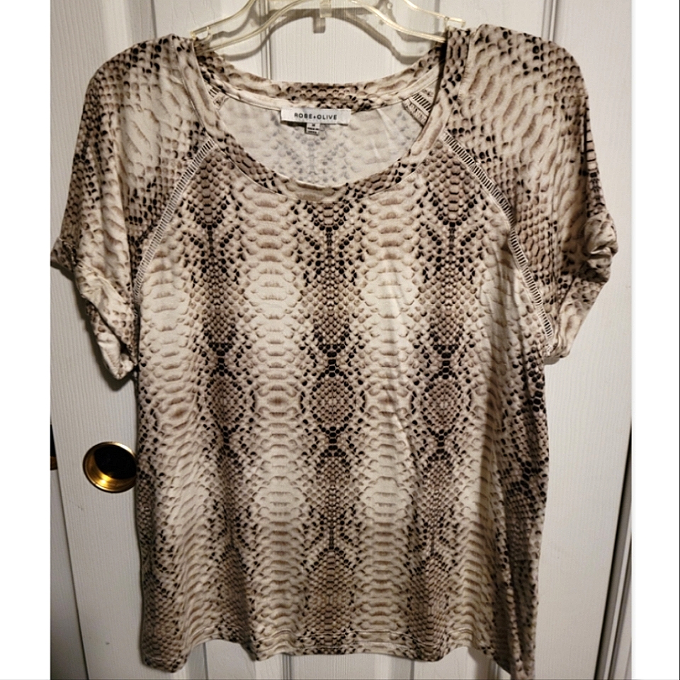 Nwot Python Snakeskin Top